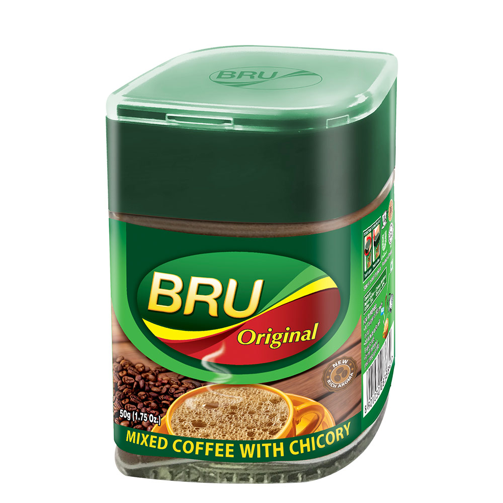 BRU INSTANT COFFEE GLASS JAR