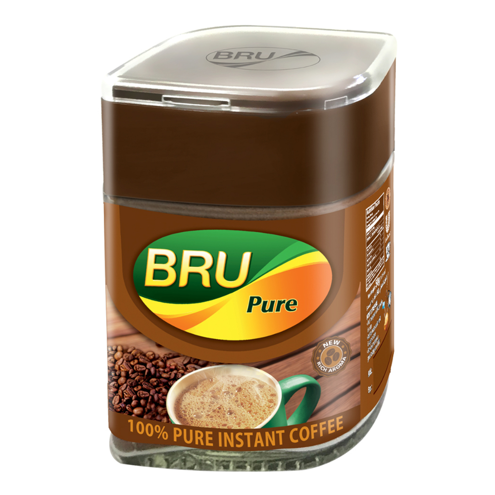 BRU COFFEE GLASS JAR PURE