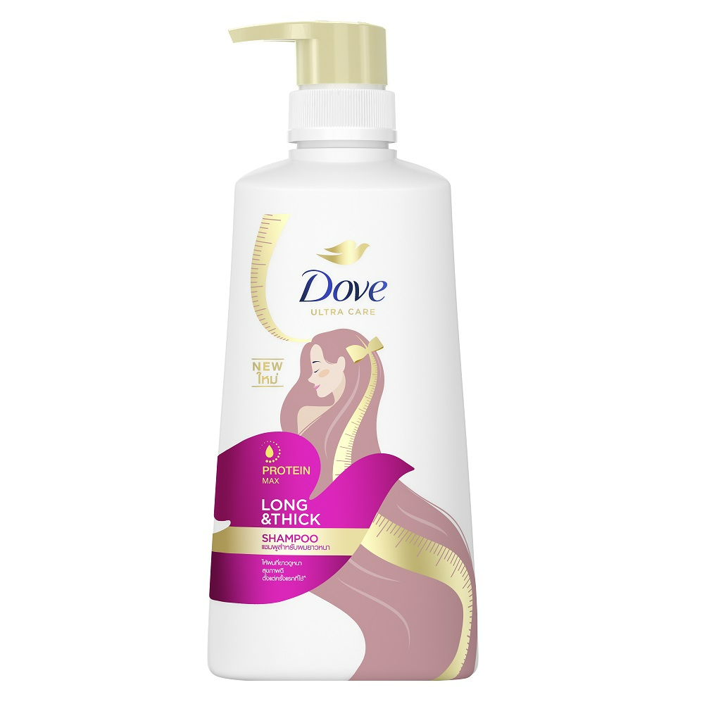 DOVE SH LONG & THICK DRL NEW 12X410ML